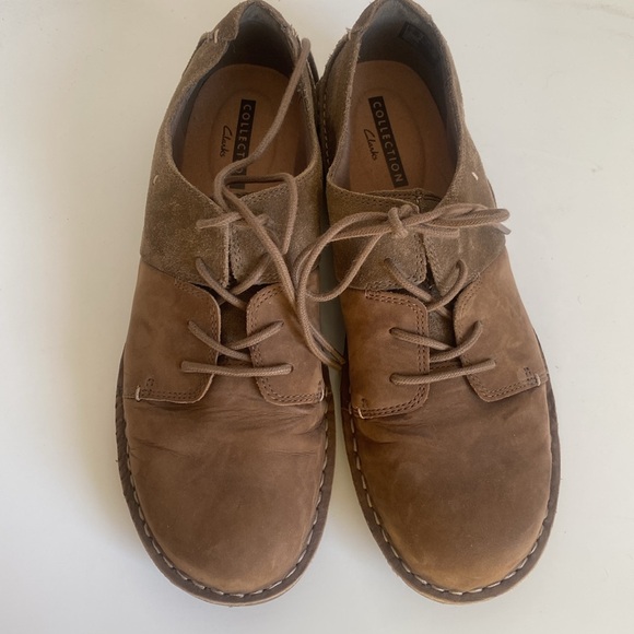 Clarks Leather Lace Up Shoes Size 10M Brown Comfort Walking Tamitha Daisy Oxford - Picture 4 of 15